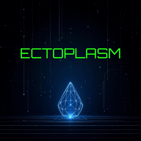 Ectoplasm vape juice by Fuzion Flavor with futuristic design.
