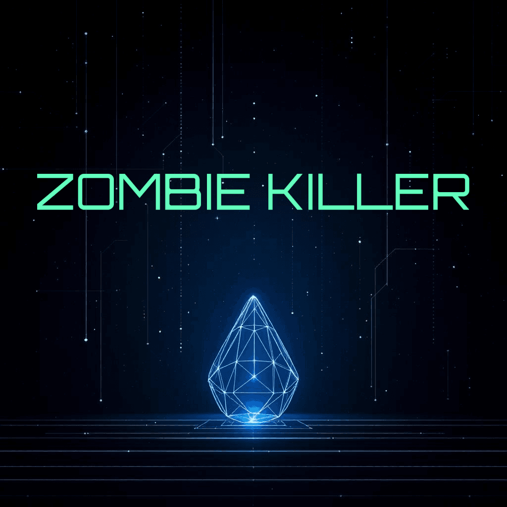 Zombie Killer vape juice by Fuzion Flavor with digital design.