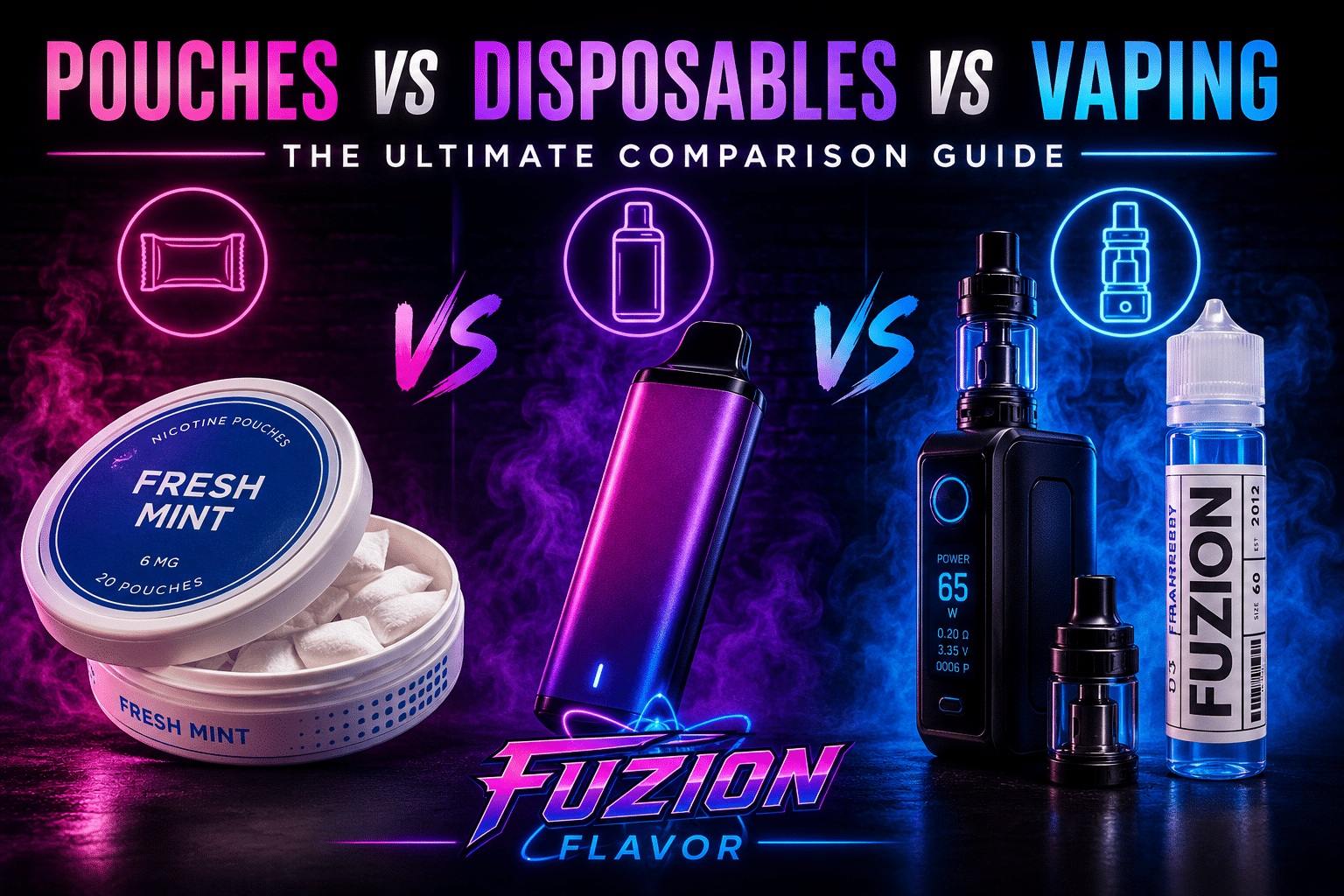 nicotine pouches vs vaping disposable Nicotine Pouches vs Disposable Vapes vs Refillable Vaping (2026)